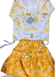 Cute Floral Girls Clothing Set