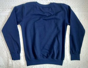Navy &#34;Smile&#34; Graphic Sweatshirt