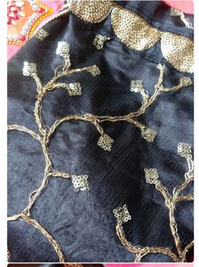 Black Colored Sequence Potli Bag