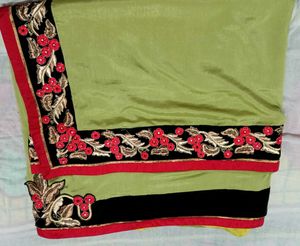 Elegant Green Saree