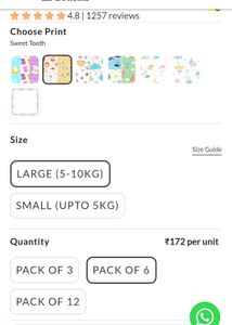 SuperBottoms Dry feel langot  (6 langots) - Large