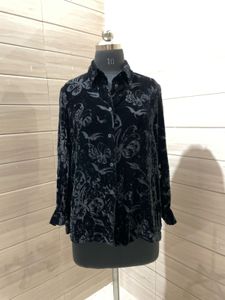 Imported Black Velvet Top