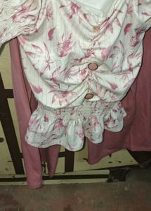 Floral Button-Up Crop Top