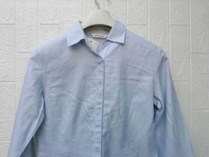 New With Tag Korean Bodyfit Light Blue Button-Down