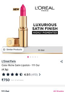 LOREAL Satin Finish Lisptick- 111 OUI