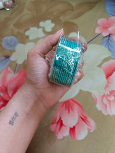 Peacock Green Bangles set 12
