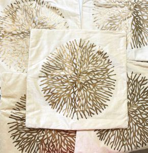 Satin Beige Brown Cushion Cover Sets
