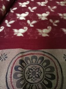 Cotton Saree Maroon