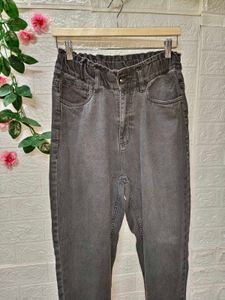 Zudio Gray High-Waisted Jeans