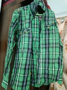 Green Plaid Shirt