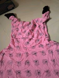 Pink Printed Kurta