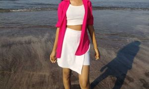 White Skirt And Short