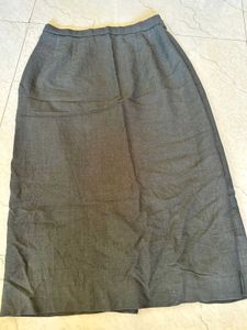 Gray Midi Skirt