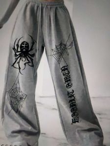 Spider Graphic Sweatpants...xl size h baggy trausa