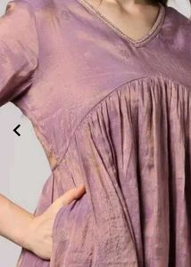 Xxl New Unused Shiny Avaasa Elegant Purple Kurta