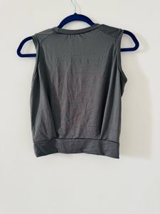 Gray Sleeveless Top