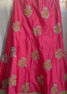 Pink Embroidered Lehenga Choli