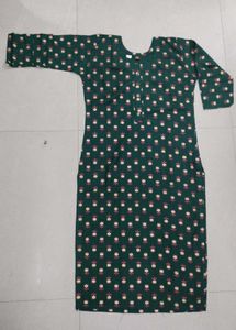 Green Floral Print Kurti- Brand new