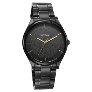 Titan Quartz Analog Watch - Black