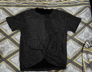 ✨ Classy Black Twist-Front Top – Perfect💯