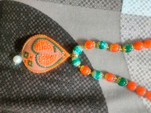 Beautiful Bead Necklace Set With Earrings