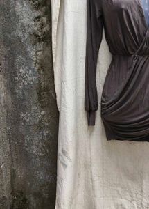 I. Gray Long Sleeve Mini Dress