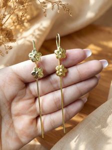 Floral Ear Climber Earrings