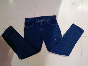 Dark Blue Cargo Jeans