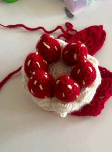 Crochet Strawberry Cake 🍰