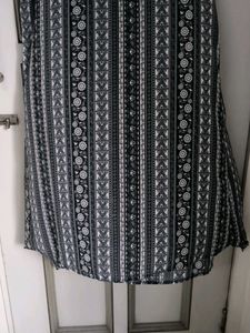 Patterned Sleeveless Dress