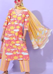 Floral Print Kurta Set