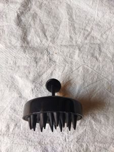 Black 1pc Handheld Scalp Massager Shampoo Brush