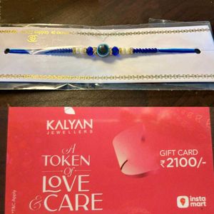 Get Rakhi  & Kalyan Jewellery 2100 Worth Gift Card