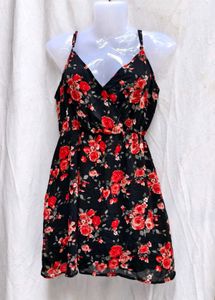 9210Floral Print Mini Dress