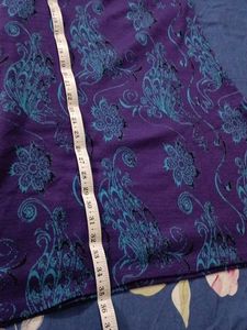 Purple Printed warm Kurta