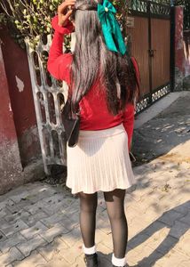 Cute Mini Skirt with Bow Detail