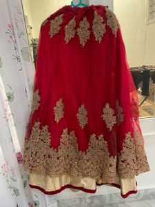 Red & Gold Kurta Set