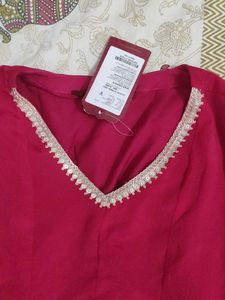 Pink Embroidered Kurta Set