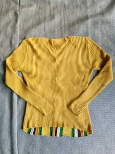 Winter Striped Knit Top