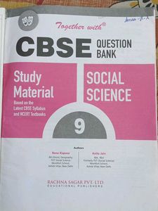 Cbse Class 9th Social Science Question Bank