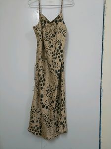 Animal Print Slip Dress