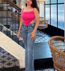Pink Crop Top