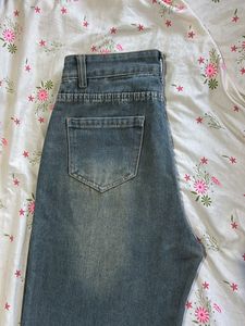 Wide Leg Denim Jeans