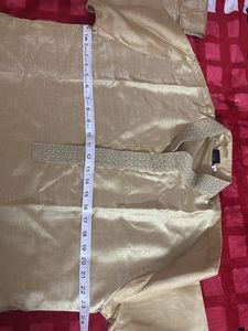 Gold Silk Kurta