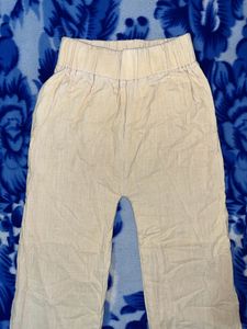 Linen Straight Fit Plazo For Girls