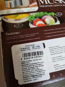 Oliveware Microvave Steel New With Tag Lunch Box