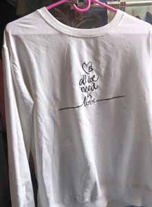 Cute 'All We Need Is Love' sweatshirt