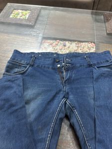 Blue High Waist Denim Jean