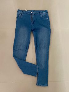 Stylish Blue Denim Jeans For ladies