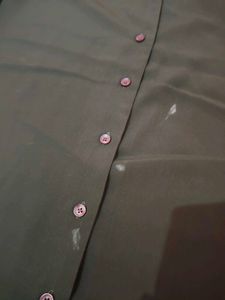 Olive Green Long Shirt💚